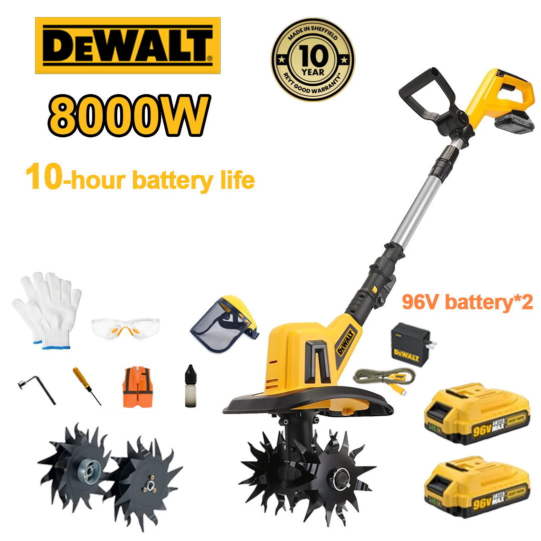 (10 ore de viață a bateriei) plug 8000 W + baterie litiu 96 V * 2 + încărcător rapid * 1 + lame plug * 4 + diverse accesorii