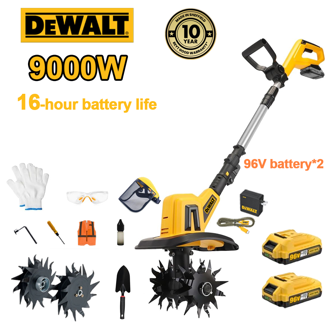 (16 ore de viață a bateriei) plug 9000 W + baterie litiu 96 V * 2 + încărcător rapid * 1 + lopată * 1 + lame plug * 4 + diverse accesorii